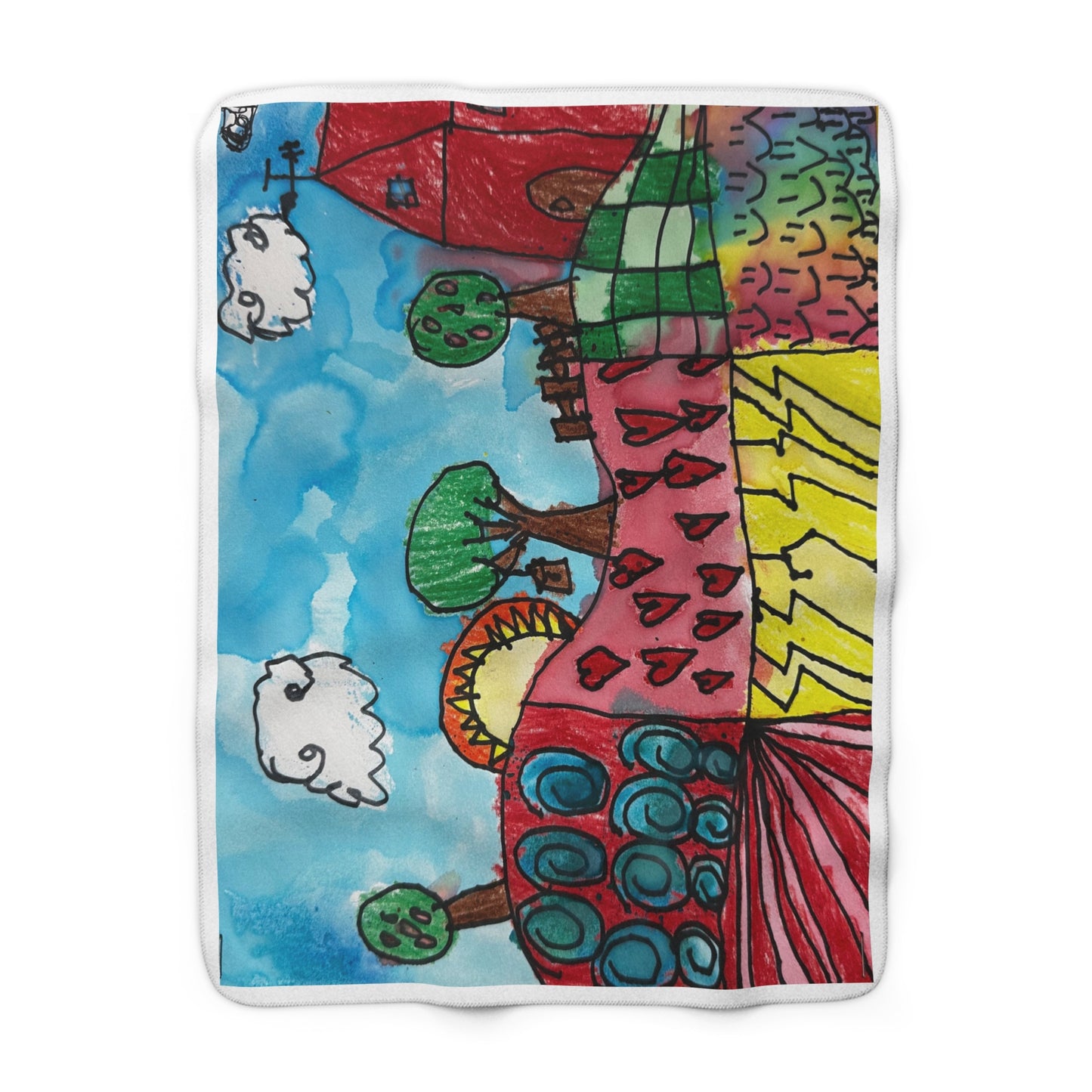 Colin's Blankets - Original Blanket. Colorful Sherpa Blanket for Cozy Living